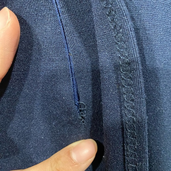 Aqua peplum dress, lace detail - Picture 12 of 13